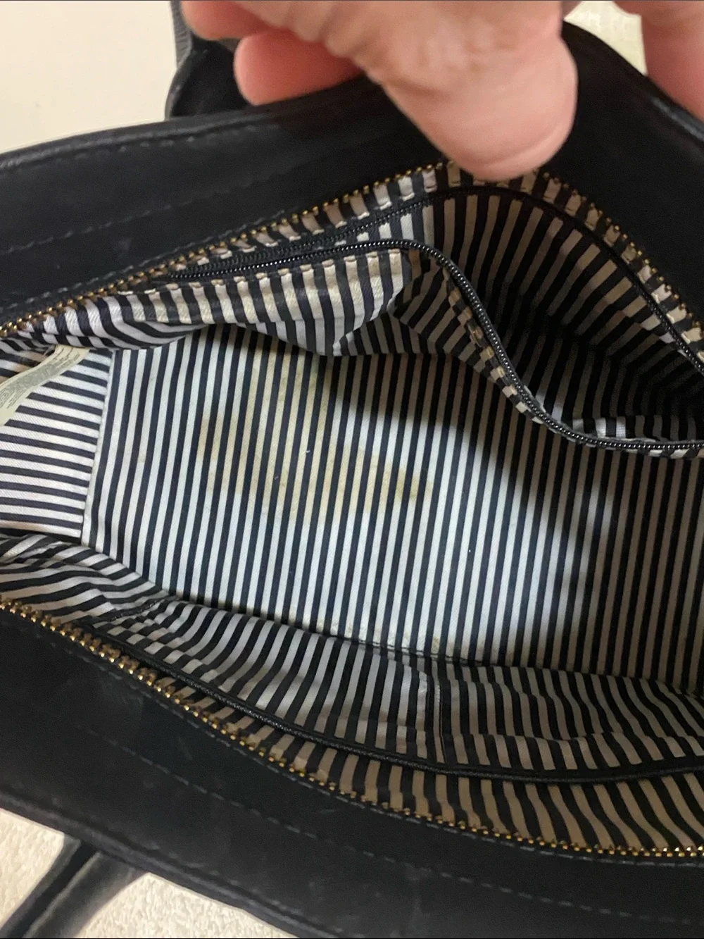 kate spade Black Saffiano Satchel with Crossbody Strap